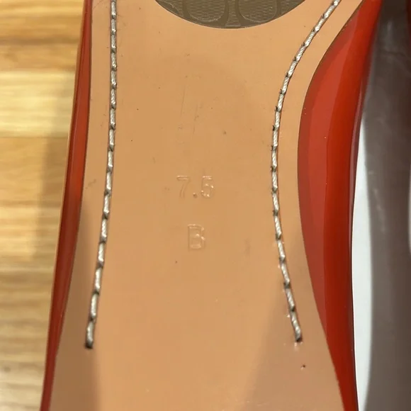 COACH Orchid Geranium Soft Patent Leather Loafers - Picture 8 of 9